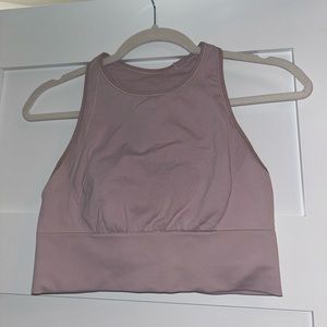 pink lulu tank/ sports bra